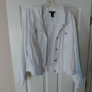 Lane Bryant White Jacket